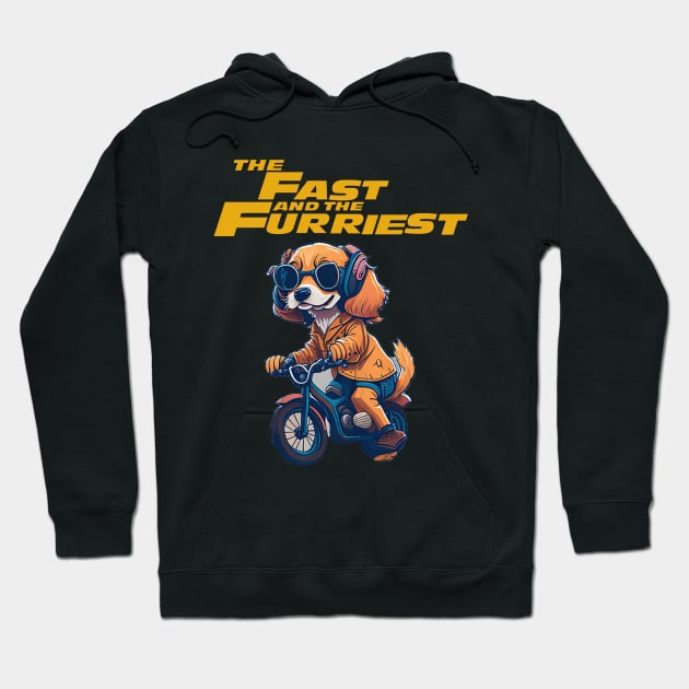 The Fast And The Furriest Hoodie by TooplesArt